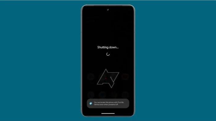 Ilustrasi HP Android dimatikan