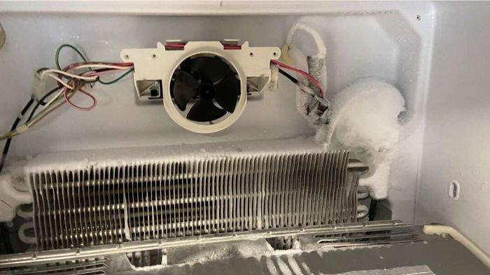 Ilustrasi kipas evaporator yang ada pada kulkas