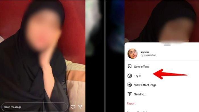 Ilustrasi menambahkan filter Instagram dari profil lain