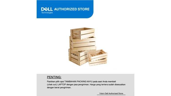 Ilustrasi packing kayu untuk pengiriman laptop