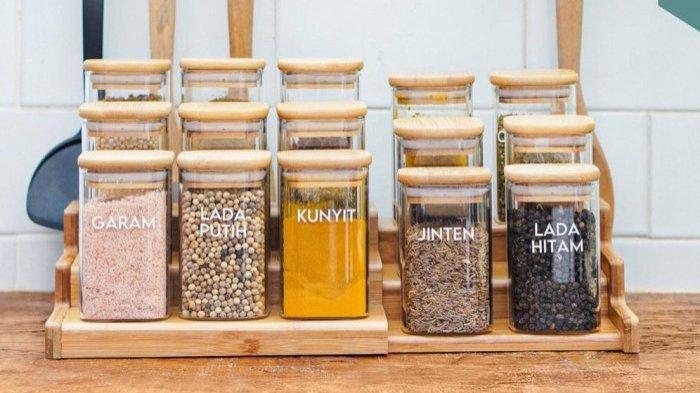 GRINN LIVING Terra glass Bamboo jar