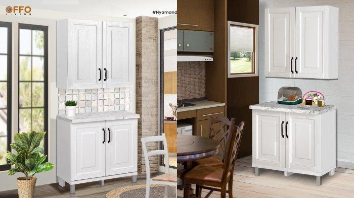 Ilustrasi penggunaan Offo Living Kitchen Set Lemari Dapur untuk percantik dapur.