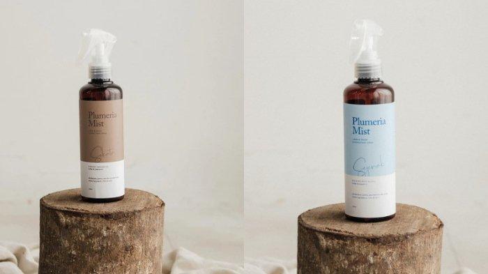 Ilustrasi Plumeria Scent Mist Linen & Room Disinfectant Spray  untuk mengatasi bau hingga masalah kuman dan tungau di kamar tidur.