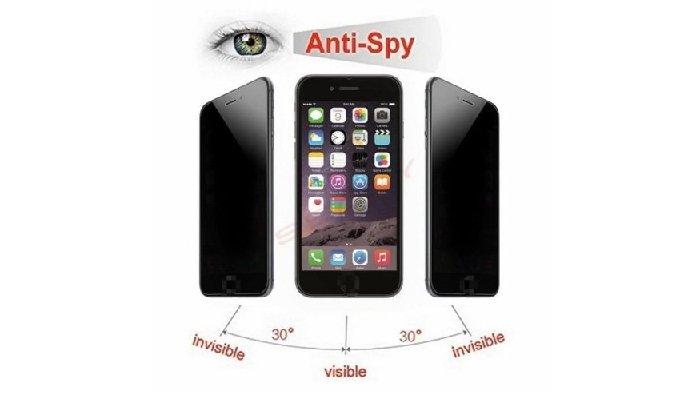 Ilustrasi lapisan layar bersifat anti spy yang tidak mudah diintip