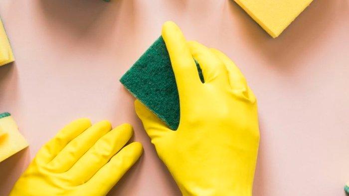 Ilustrasi spons kering dan lembut yang bisa digunakan untuk membersihkan panci listrik.