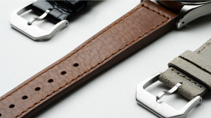 Ilustrasi strap atau tali jam berbahan kulit