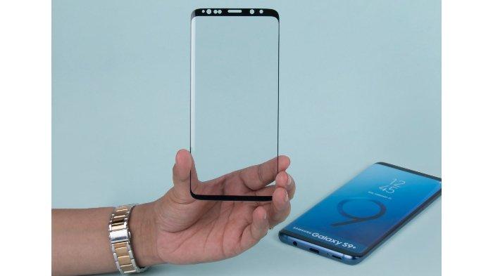 Ilustrasi Tempered Glass layar handphone