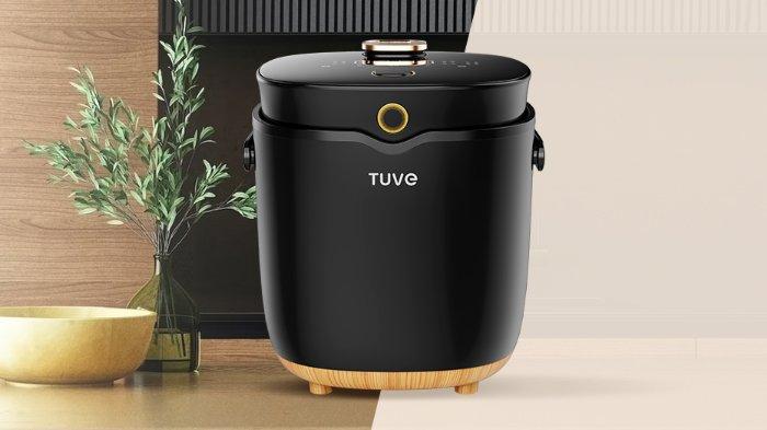 Ilustrasi TUVE Rice Cooker Low Carbo untuk kemudahan hadirkan menu sehat.