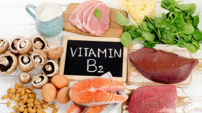 Ilustrasi vitamin B2 atau riboflavin.