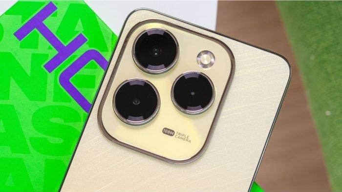 Desain modul kamera di bodi belakang Infinix HOT 40 Pro