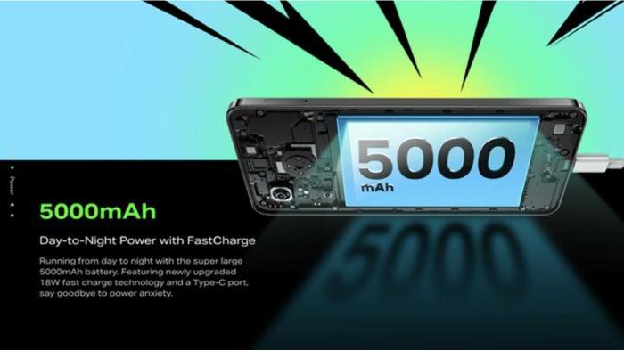 Infinix HOT 40 Pro hadir menggendong baterai 5000 mAh yang didukung fast charging 33 watt