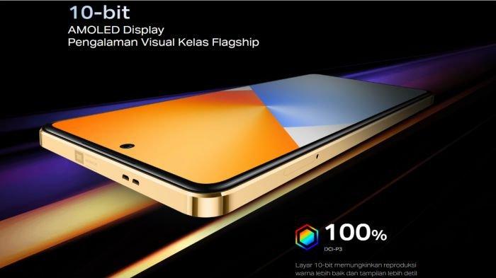 Sisi muka Infinix NOTE 30 Pro merupakan layar berpanel AMOLED 120 Hz