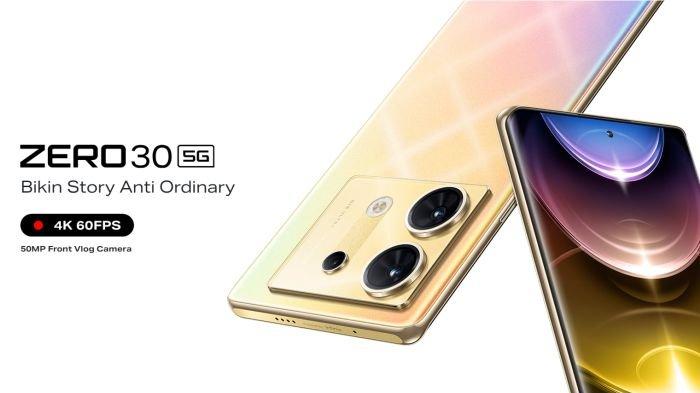 Infinix ZERO 30 5G punya desain yang nampak elegan dan berkelas, sisi mukanya menghadirkan layar lengkung
