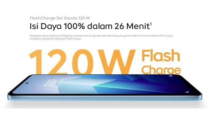 Bukan cuma baterai jumbo, sektor daya iQOO Z7 5G didukung pula fast charging 120 watt