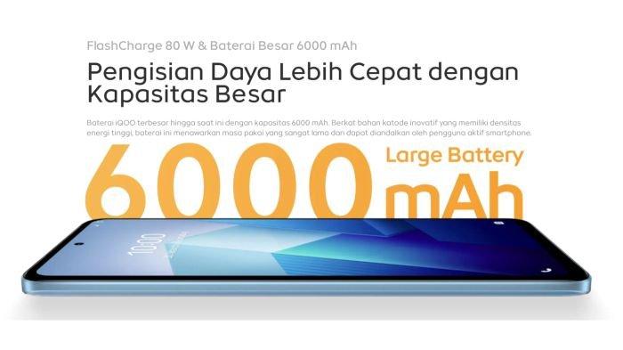 iQOO Z7x 5G hadir menggendong baterai badak, 6000 mAh yang didukung fast charging 80 watt