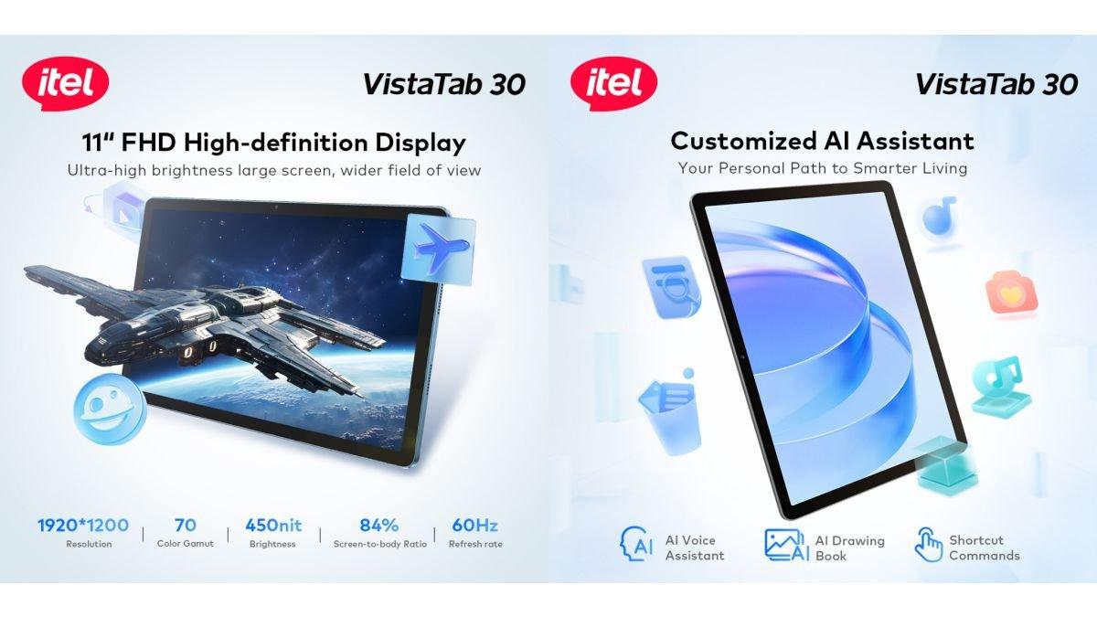 Spesifikasi layar itel VistaTab 30
