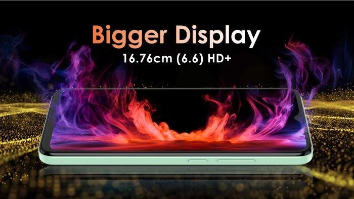 Sebagai HP entry level, itel A05s dihadirkan dengan bentang layar yang terbilang luas