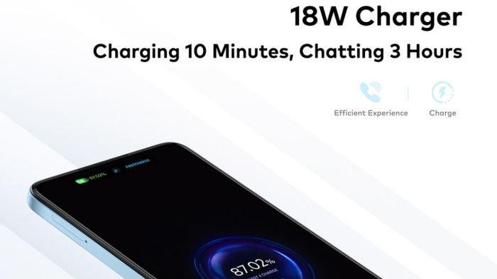 itel P55 NFC punya baterai 5000 mAh yang didukung fast charging 18 watt