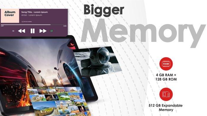 Sebagai tablet entry level, itel PAD1 nampak menarik karena punya Storage 128 GB