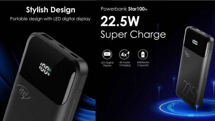 itel Star 100PF hadir dengan desain yang stylish dilengkapi LED digital indicator
