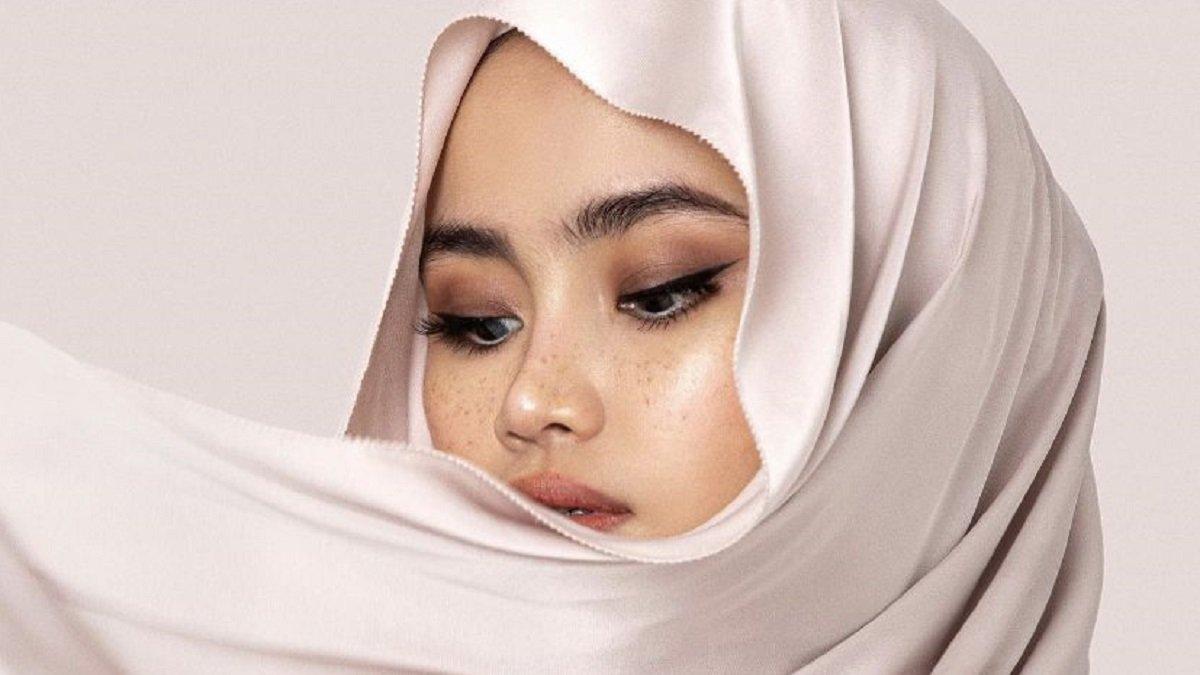 jilbab bahan silk