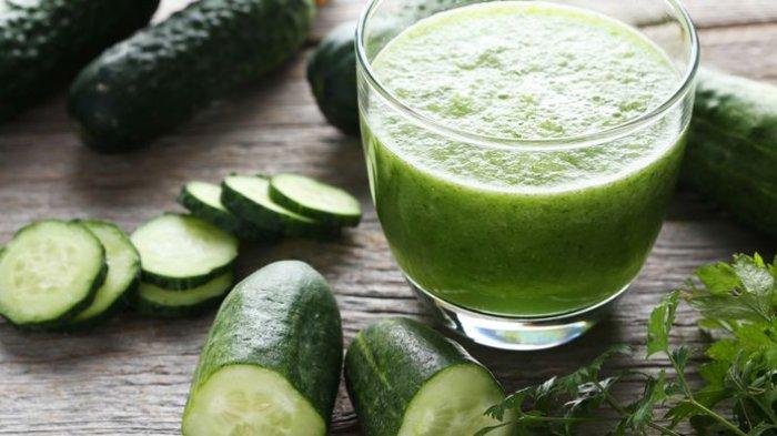 Jus Mentimun jadi menu sehat penderita asam lambung.