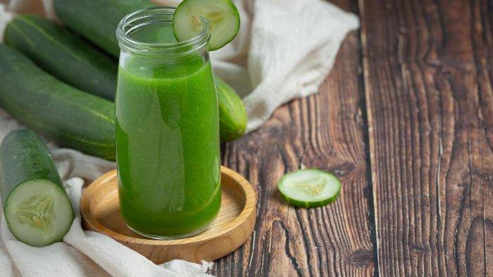 Jus timun yang dicampur