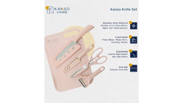 Kanso Living Set Pisau Dapur isi 4pcs