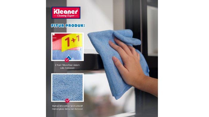 Kleaner Kain Lap Microfiber Serbaguna beragam kemasan.