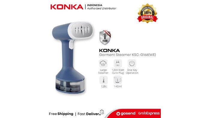 KONKA Setrika Uap Genggam KSC-G168(WE) hadirkan desain ergonomis tapi performanya handal.