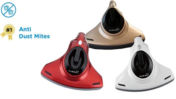 Kurumi UV Vacuum Cleaner KV 01 dibekali dengan advanced HEPA filter dan anti bacterial UV light.
