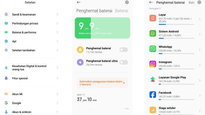 Langkah Cek Aplikasi yang Mengonsumsi Baterai di HP Xiaomi
