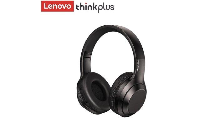 Desain headset ThinkPlus TH10 dalam opsi warna Hitam