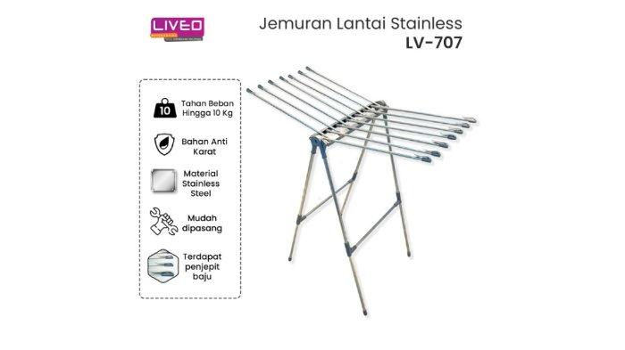 Liveo Jemuran Lipat Lantai Baju LV-707
