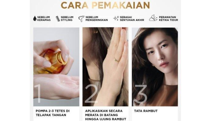 Cara penggunaan L'Oreal Paris Extraordinary Oil Gold Serum