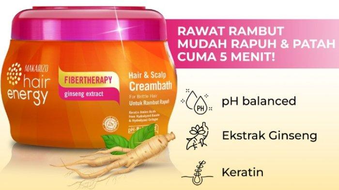 Makarizo Hair Energy Fibertheraphy Creambath Ginseng Extract