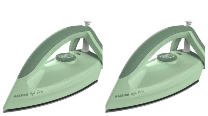 MASPION Automatic Iron HA-365 Hijab Series dengan handle ergonomis.