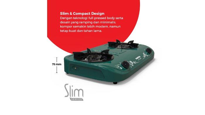 Maspion Kompor Gas Slim Series 2 Tungku MKG 102 DGSF