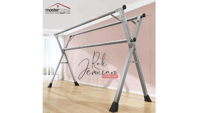 Masterhome Jemuran Baju Lipat Stainless Steel 160cm