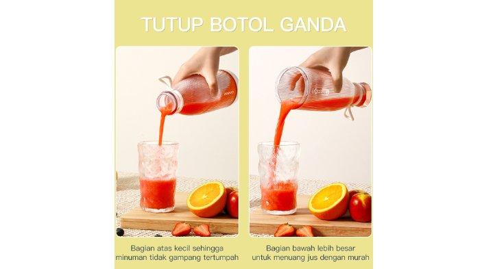Mecoo Most Aesthetic Portable Juicer hadir dengan desain memudahkan, anti slip, dan unik.