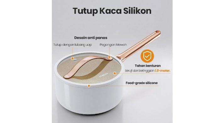 Mecoo Most Aesthetic Premium Non-stick Cookware, solusi memasak tanpa risiko lengket.
