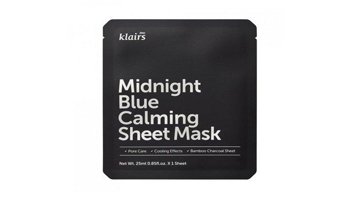 dear, klairs Midnight Blue Calming Sheet Mask