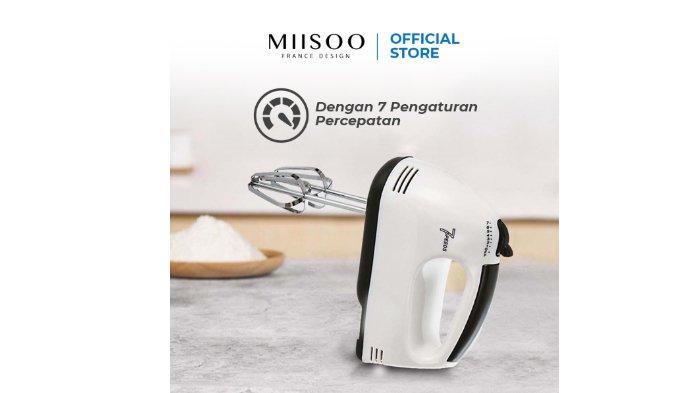 MIISOO 7 Speed Mixer mudah mengkreasikan beragam tekstur adonan.