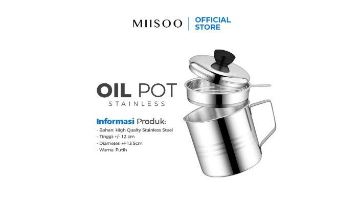 MIISOO Oil Pot Stainless