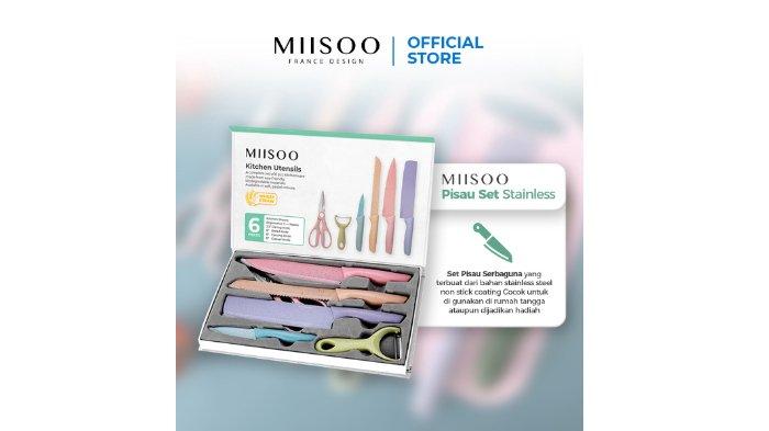 MIISOO Pisau Set Stainless