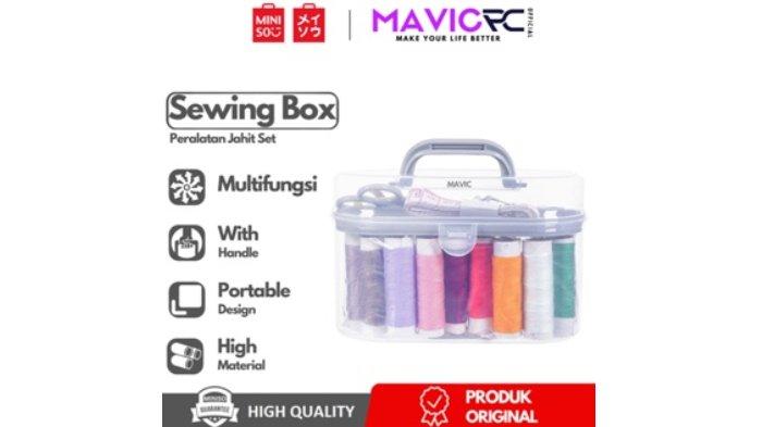 MINISO Set Kotak Alat Jahit DIY 10 Warna 