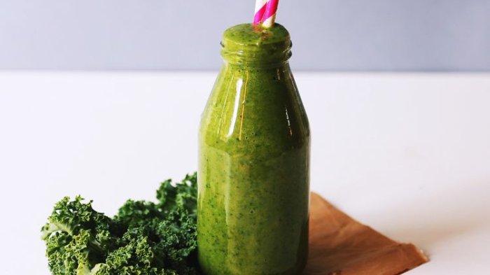Minuman detoks Mentimun Brokoli