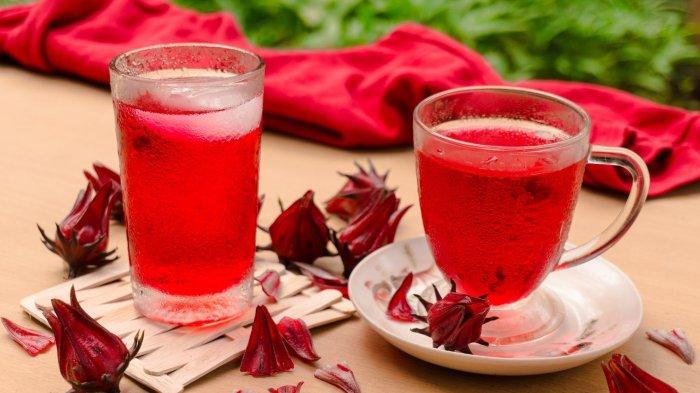 Minuman dingin dari bunga rosella