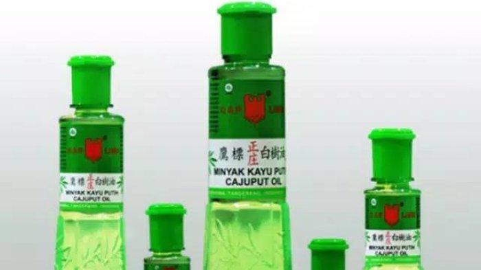 Minyak Kayu Putih Cap Lang beragam ukuran.