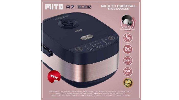 MITO R7 Glow Rice Cooker dengan sistem pemanas 3D untuk kematangan sempurna